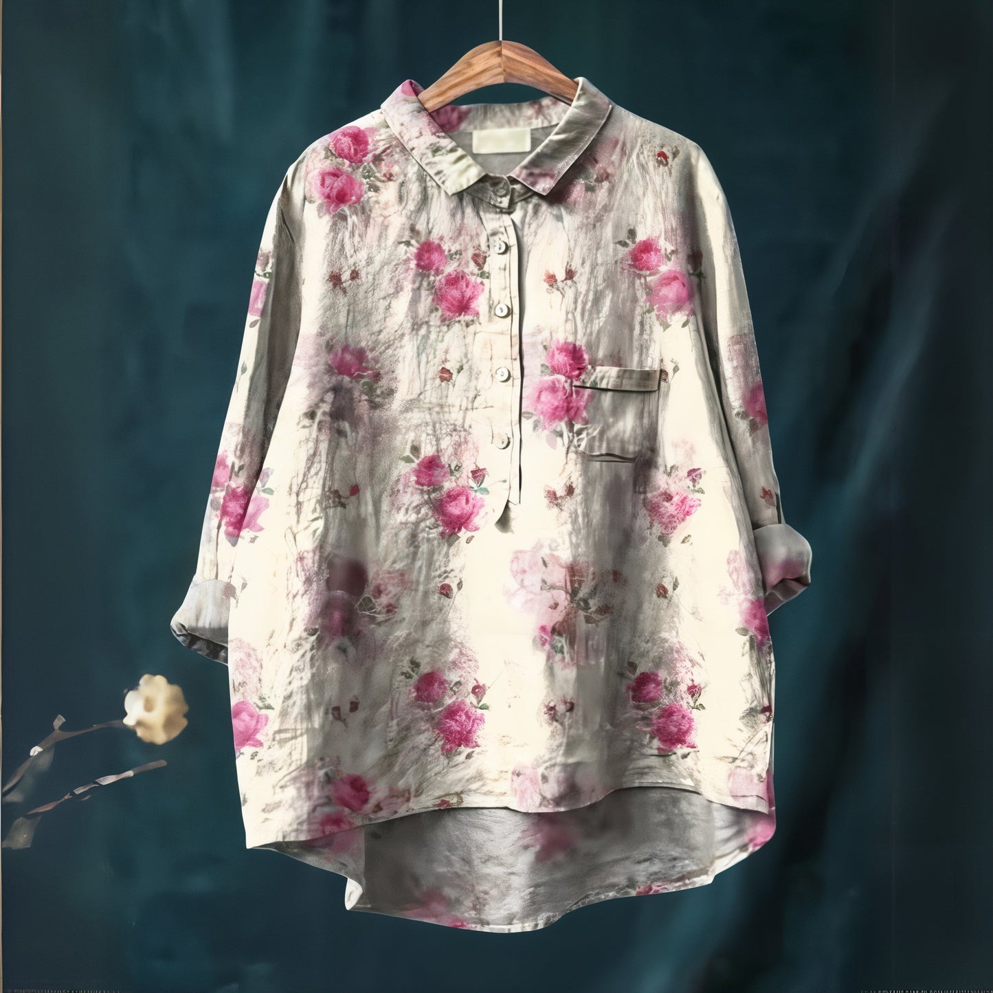 Lila - Chemisier à Imprimé Floral Romantique